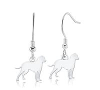 Mylee London Bavarian Mountain Hound Silhouette Silver Earrings - Yes - Hook