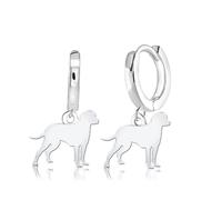 Mylee London Bavarian Mountain Hound Silhouette Silver Earrings - Yes - Huggie Hoop