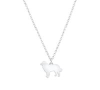 Mylee London Bernese Mountain Dog Silhouette Silver Necklace - Personalised - Yes