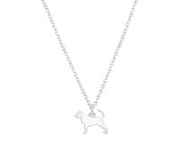 Mylee London Bloodhound Silhouette Silver Necklace - Personalised - Yes