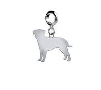 Mylee London Border Terrier Silhouette Silver Charm - Yes - Slider Charm