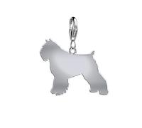 Mylee London Bouvier Des Flandres Silhouette Silver Charm - No - Clip On Charm