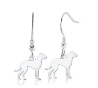 Mylee London Braque D'auvergne Silhouette Silver Earrings - No - Hook