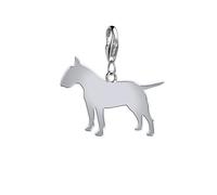 Mylee London Bull Terrier Silhouette Silver Charm - Clip On Charm - Yes