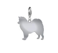 Mylee London Canadian Eskimo Dog Silhouette Silver Charm - No - Clip On Charm