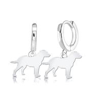 Mylee London Chesapeake Bay Retriever Silhouette Silver Earrings - No - Huggie Hoop