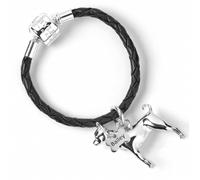 Mylee London Chihuahua Silver Keyring - Personalised - Leather - No