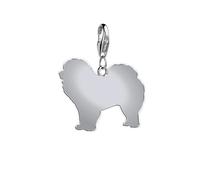 Mylee London Chow Chow Silhouette Silver Charm - No - Clip On Charm