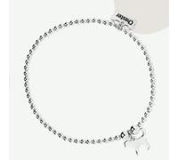 Mylee London Cockapoo Silhouette Silver Ball Bead Bracelet - Personalised - Yes - S - 16cm