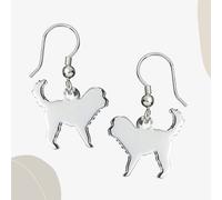 Mylee London Cockapoo Silhouette Silver Earrings - Yes - Hook
