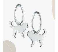 Mylee London Cockapoo Silhouette Silver Earrings - Yes - Hoop