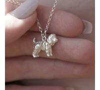 Mylee London Cockapoo Silver Necklace - Personalised - Yes