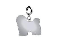 Mylee London Coton De Tulear Silhouette Silver Charm - Slider Charm - Yes