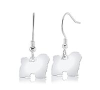 Mylee London Coton De Tulear Silhouette Silver Earrings - Yes - Hook