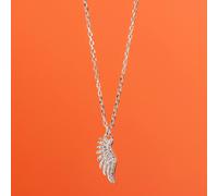 Mylee London Crystal Angel Wing Necklace - Sterling Silver - Yes