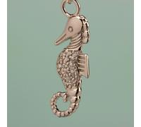 Mylee London Crystal Seahorse Necklace - Sterling Silver - No