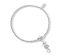 Mylee London Crystal Seahorse on Silver Ball Bead Bracelet - No - Adult