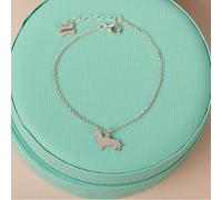 Mylee London Dachshund Silhouette Chain Bracelet - Personalised - Sterling Silver - Yes