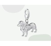 Mylee London Dachshund Silver Charm - No - Clip On Charm