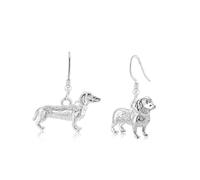 Mylee London Dachshund Silver Earrings - No - Hook