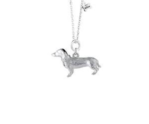 Mylee London Dachshund Silver Necklace - Personalised - Yes