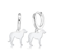Mylee London Deerhound Silhouette Silver Earrings - Yes - Huggie Hoop