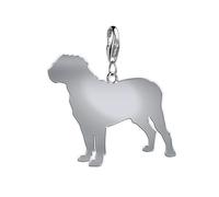 Mylee London Dogue De Bordeaux Silhouette Silver Charm - No - Clip On Charm