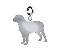 Mylee London Dogue De Bordeaux Silhouette Silver Charm - Yes - Slider Charm