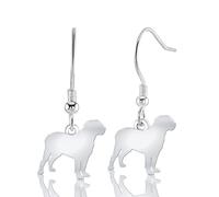 Mylee London Dogue De Bordeaux Silhouette Silver Earrings - Yes - Hook