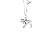Mylee London English Bulldog Silver Necklace - Personalised - Yes