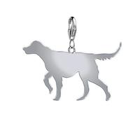 Mylee London English Setter Silhouette Silver Charm - Clip On Charm - Yes