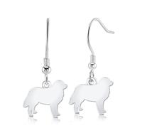 Mylee London Estrela Mountain Dog Silhouette Silver Earrings - No - Hook