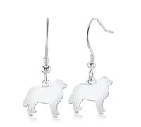 Mylee London Estrela Mountain Dog Silhouette Silver Earrings - Yes - Hook