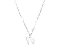 Mylee London Estrela Mountain Dog Silhouette Silver Necklace - Personalised - No