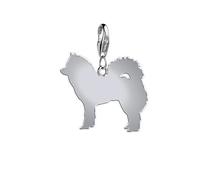 Mylee London Eurasier Silhouette Silver Charm - No - Clip On Charm