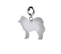 Mylee London Eurasier Silhouette Silver Charm - No - Slider Charm