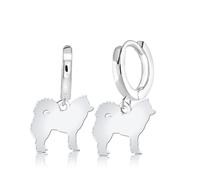 Mylee London Eurasier Silhouette Silver Earrings - No - Huggie Hoop