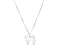 Mylee London Eurasier Silhouette Silver Necklace - Personalised - No