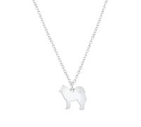 Mylee London Eurasier Silhouette Silver Necklace - Personalised - Yes