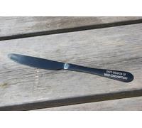 Mylee London Father's Day Personalised Table Knife - Black - Yes