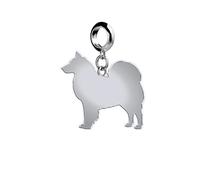 Mylee London Finnish Lapphund Silhouette Silver Charm - No - Slider Charm