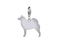 Mylee London Finnish Spitz Silhouette Silver Charm - No - Slider Charm