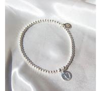 Mylee London Footprints on Silver Ball Bead Bracelet - No - Adult