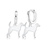 Mylee London Foxhound Silhouette Silver Earrings - No - Huggie Hoop
