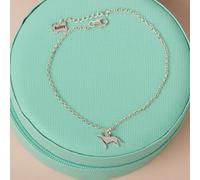Mylee London German Shepherd Silhouette Chain Bracelet - Personalised - Sterling Silver - No