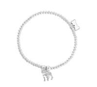 Mylee London German Shepherd Silver Ball Bead Bracelet - Personalised - No