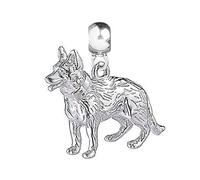 Mylee London German Shepherd Silver Charm - No - Slider Charm