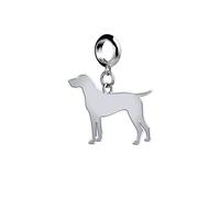 Mylee London German Shorthaired Pointer Silhouette Silver Charm - No - Slider Charm