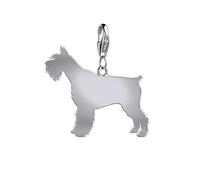 Mylee London Giant Schnauzer Silhouette Silver Charm - No - Clip On Charm