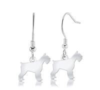 Mylee London Giant Schnauzer Silhouette Silver Earrings - Yes - Hook